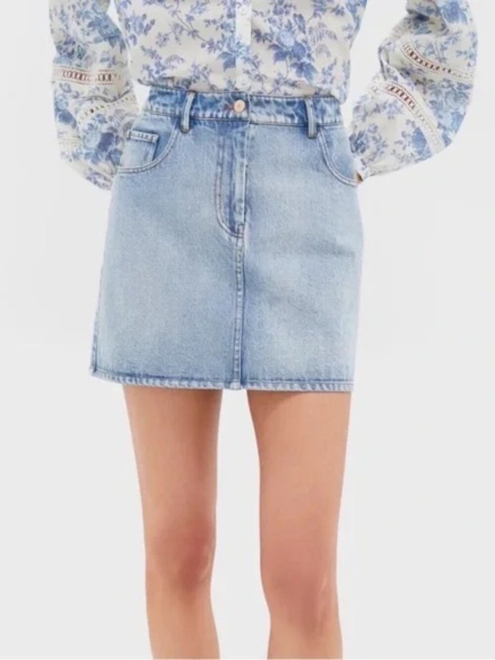 Tuckernuck Pippa Denim Mini Skirt Size Large NWT